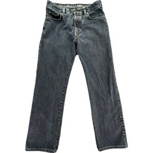 Ermenegildo Zegna Mens Dark Wash Straight Leg Denim Jeans Size 32x32